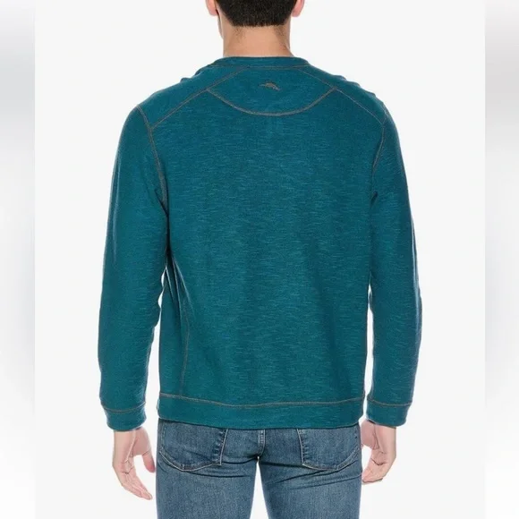 NWT Tommy Bahama Men's 4XLT Fliprider Abaco Reversible Cotton Sweatshirt $118